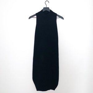 100% Cashmere Mock Turtle Neck Tunic Dress